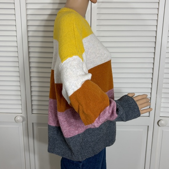 Madewell Crofton Striped Pullover Sweater in Coziest Yarn Large - Picture 7 of 12